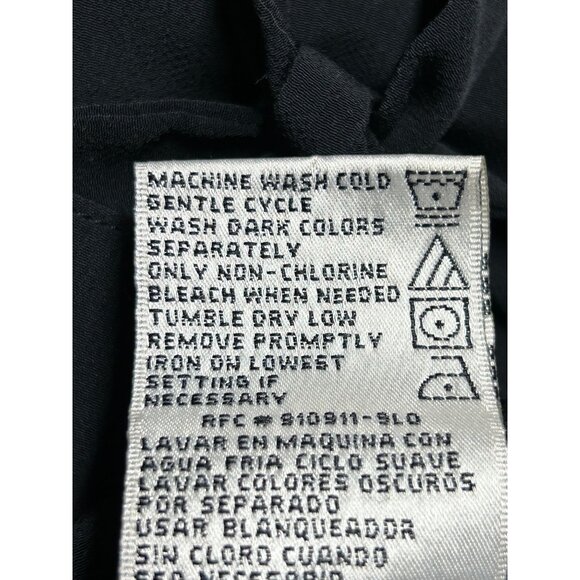 Kathie Lee Collection Sleeveless Collared Tie Back Blouse in Black - Sz M - Picture 5 of 5